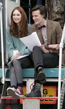 Matt Smith and Karen Gillan